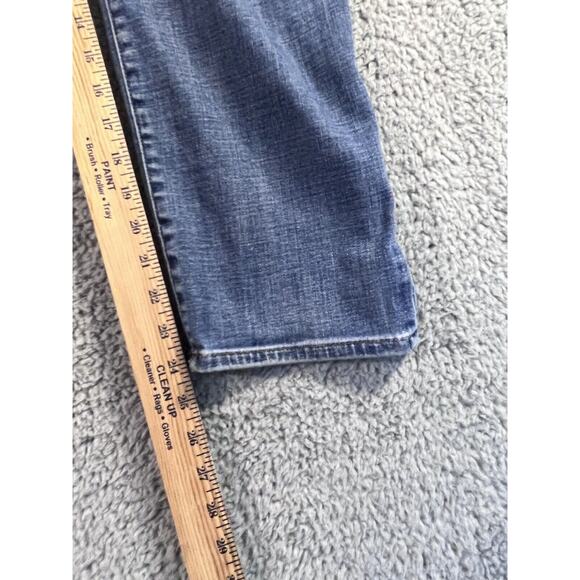 Chicos So Slimming Girlfriend Slim Leg Crop Jeans Womens US 12 Blue Denim Pants - Picture 7 of 9